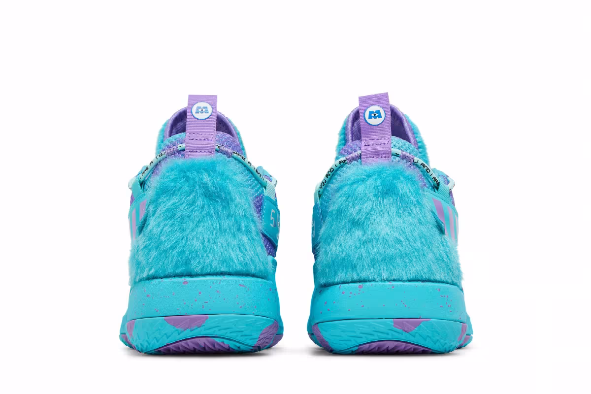 Monsters Inc. x adidas Dame 7 EXTPLY Sulley, view 7