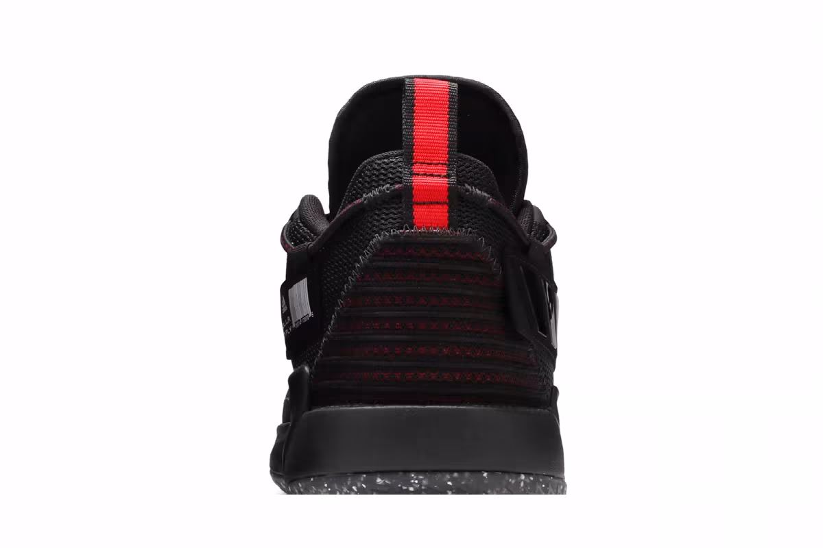 adidas Dame 7 Opponent Advisory - Black Vivid Red, view 8