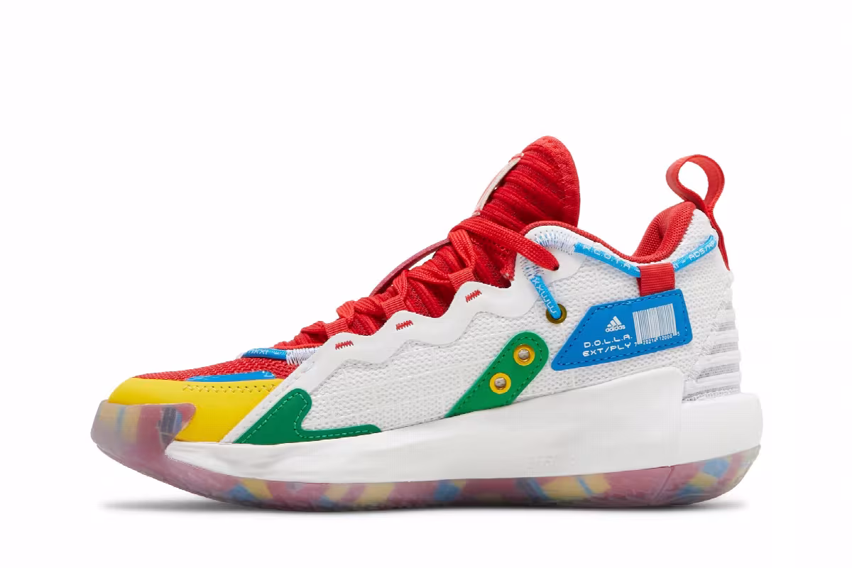 LEGO x adidas Dame 7 EXTPLY Big Kid Bye Bye, view 4