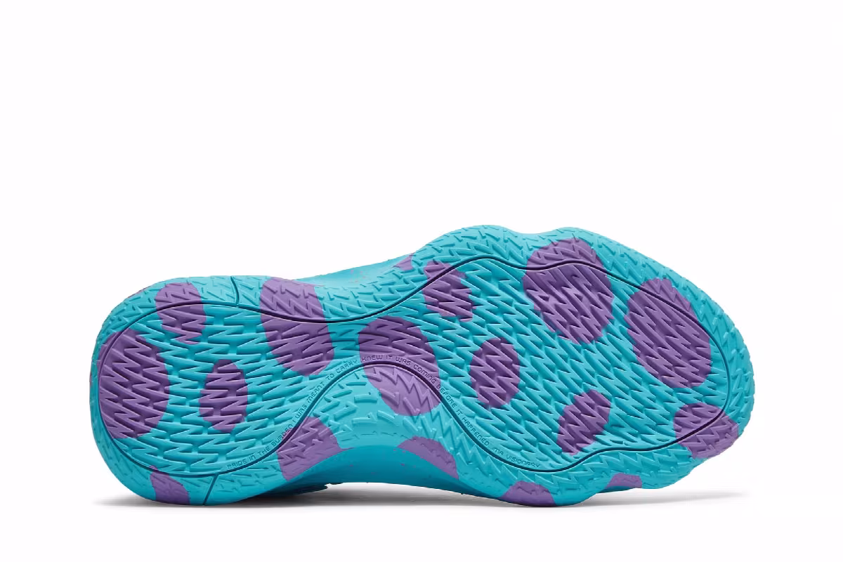 Monsters Inc. x adidas Dame 7 EXTPLY Big Kid Sulley, view 5