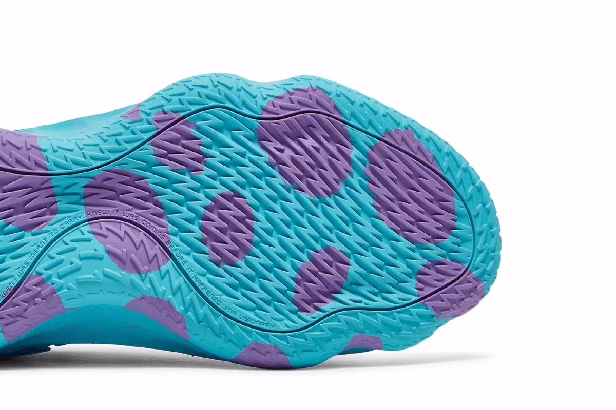 Monsters Inc. x adidas Dame 7 EXTPLY Big Kid Sulley, view 6