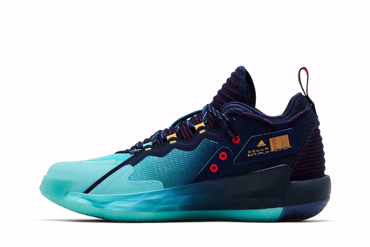 Adidas Dame 7 EXTPLY GCA Dark Blue, view 4