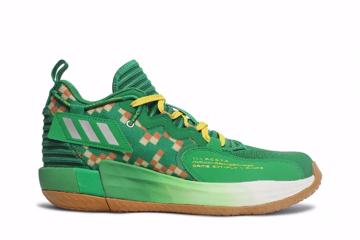 Adidas Dame 7 EXTPLY Team Green, view 2