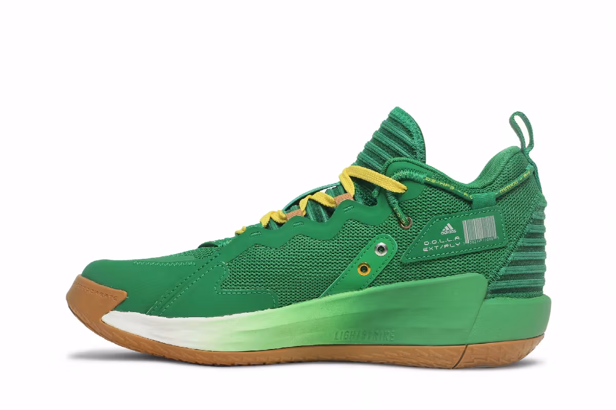 Adidas Dame 7 EXTPLY Team Green, view 4