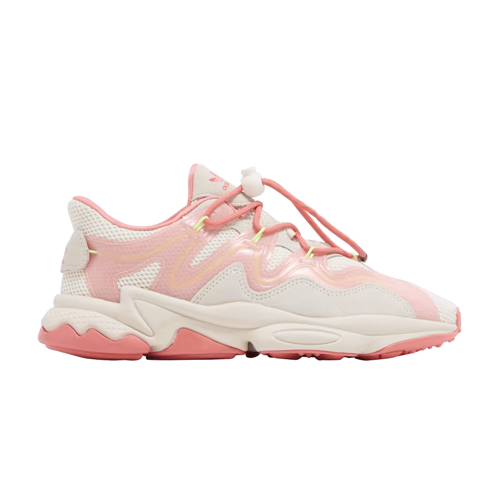 Adidas Women's Ozweego Plus Cream Semi Coral