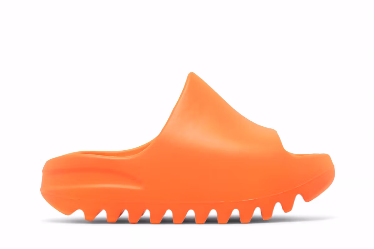 adidas Yeezy Slides Kids Enflame Orange, view 2