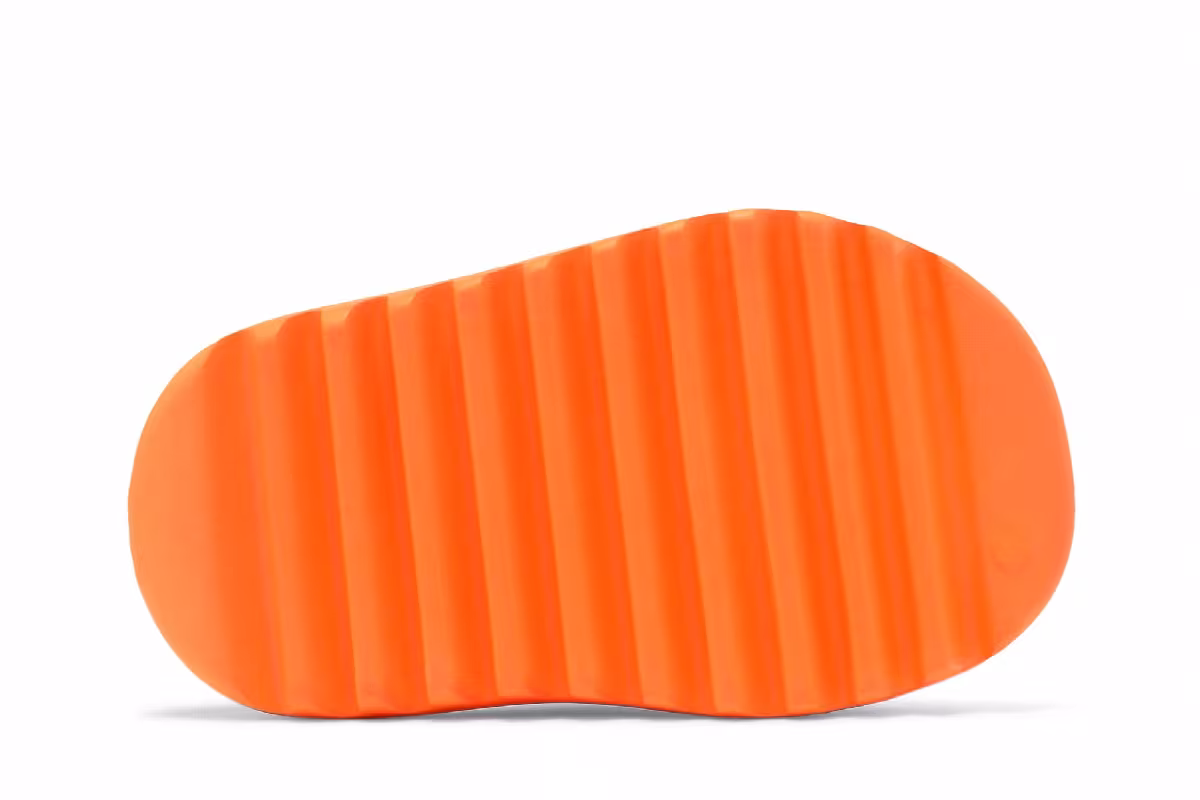 adidas Yeezy Slides Kids Enflame Orange, view 5