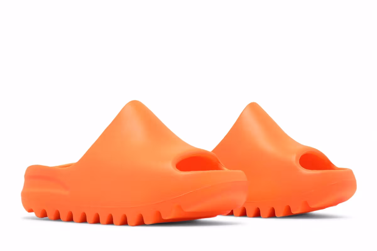 adidas Yeezy Slides Kids Enflame Orange, view 9
