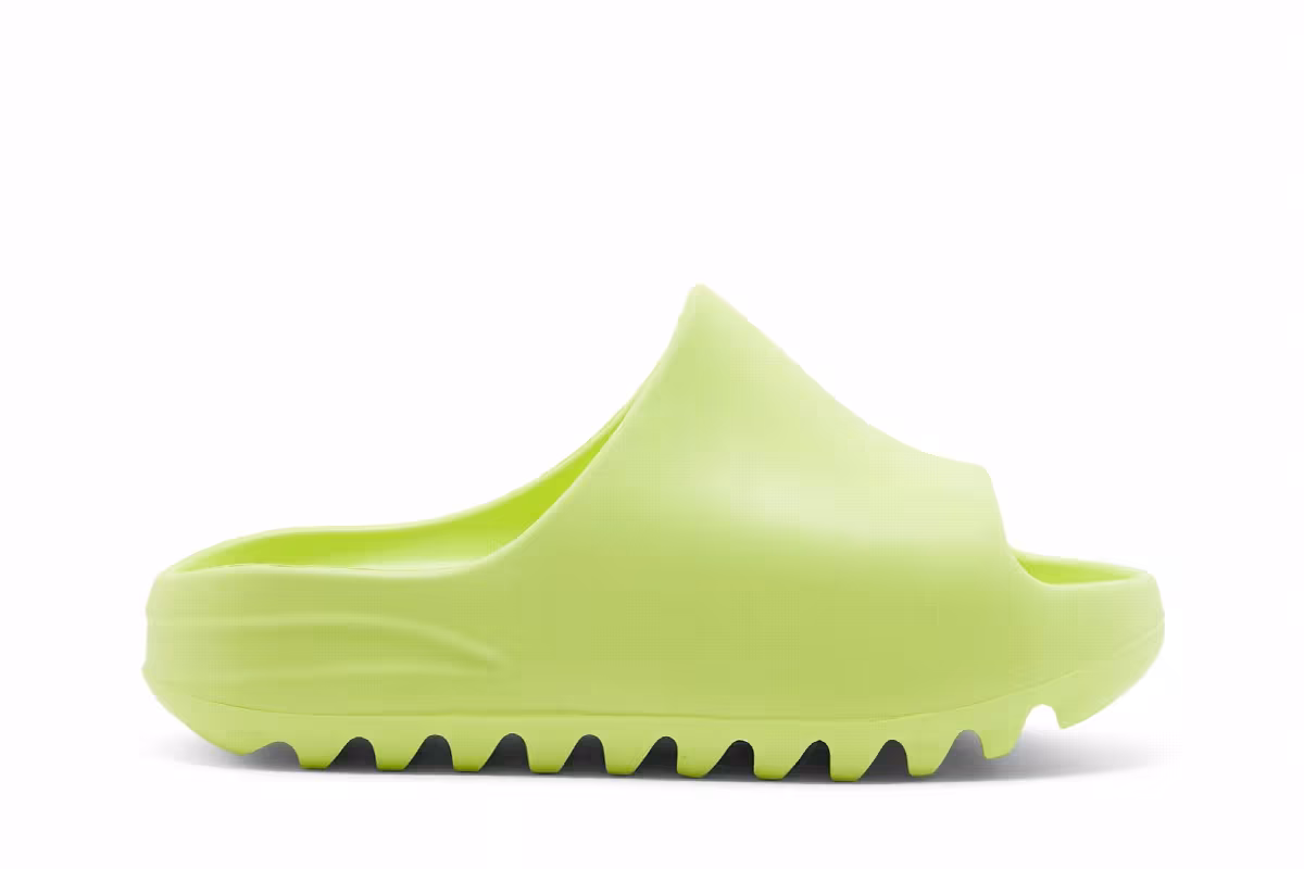 adidas Yeezy Slides Kids Glow Green, view 2
