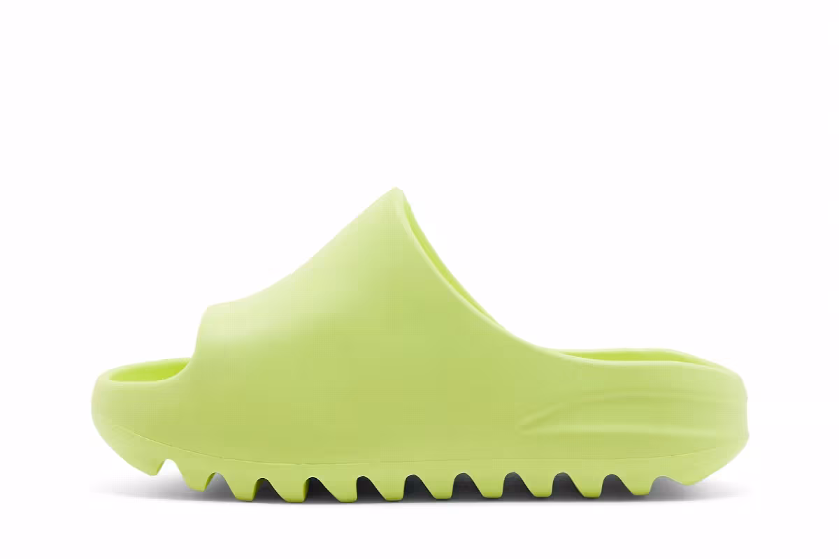 adidas Yeezy Slides Kids Glow Green, view 4