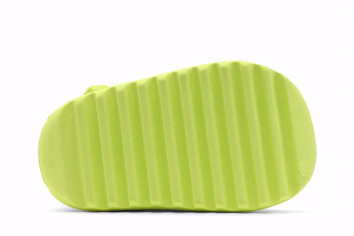 adidas Yeezy Slides Infants Glow Green, view 5