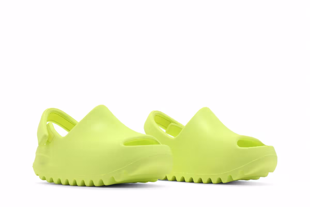 adidas Yeezy Slides Infants Glow Green, view 9