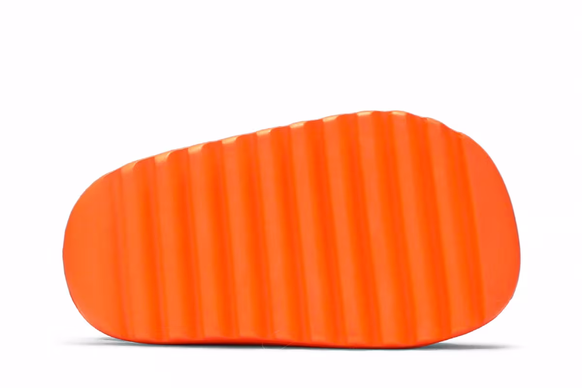 adidas Yeezy Slides Infants Enflame Orange, view 5
