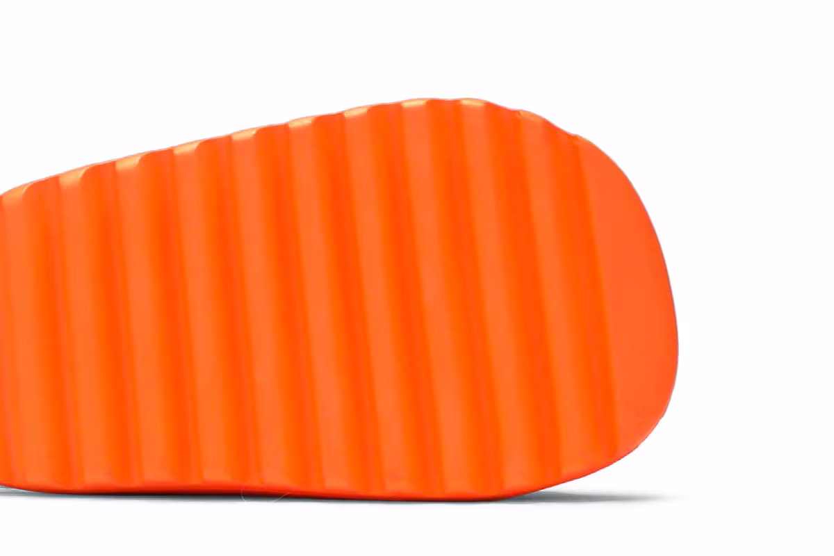 adidas Yeezy Slides Infants Enflame Orange, view 6