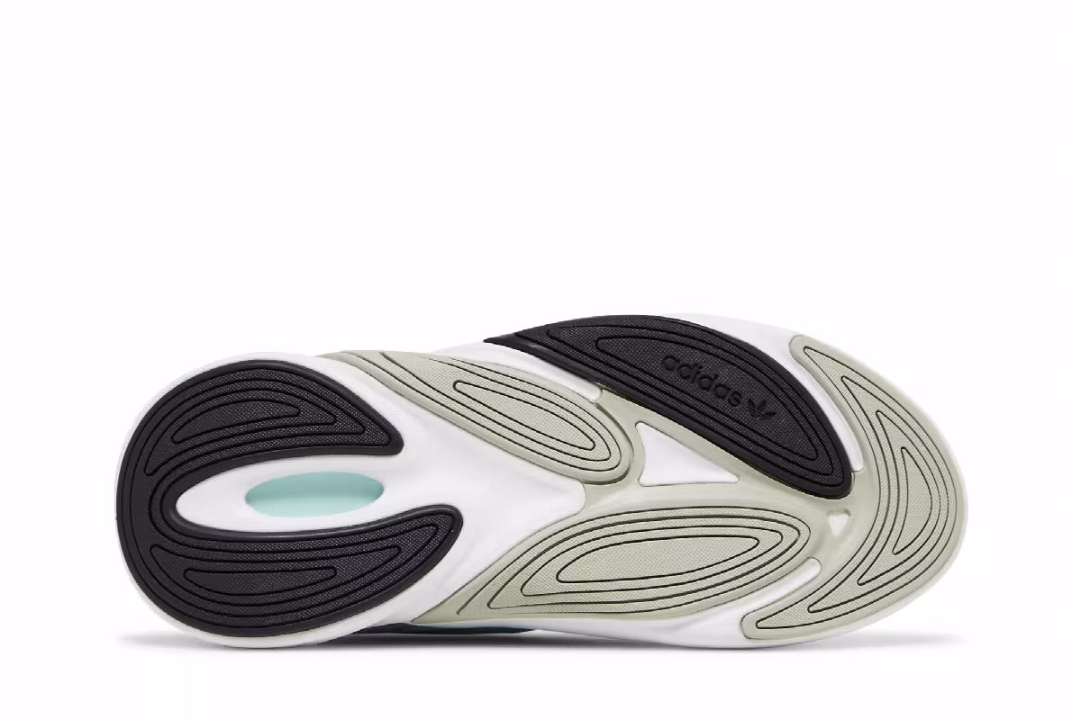 Adidas Women's Ozelia Hazy Green Silver Metallic, view 5
