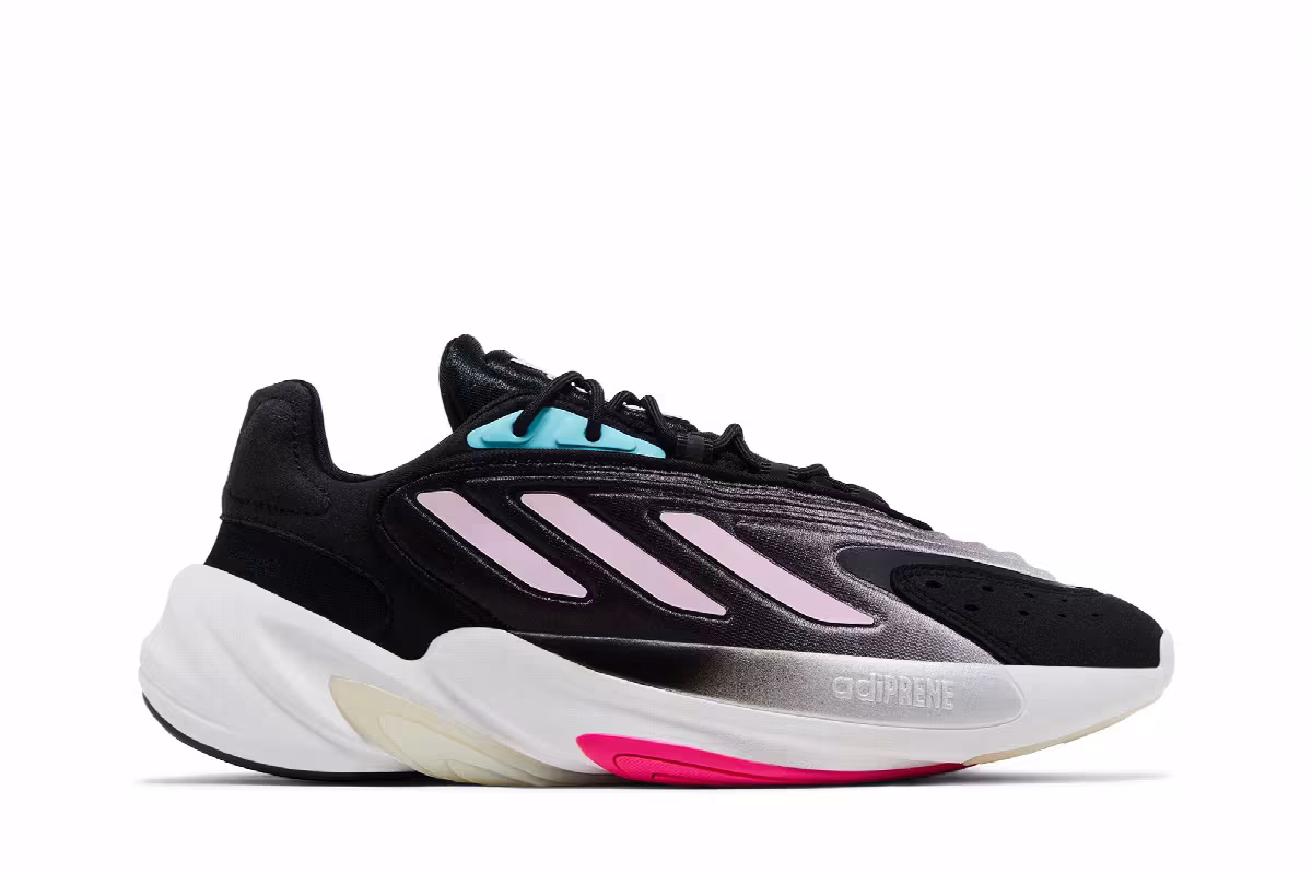 Adidas Women's Ozelia Black Clear Pink, view 2
