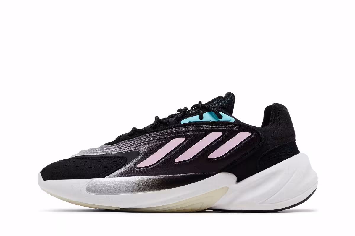 Adidas Women's Ozelia Black Clear Pink, view 4