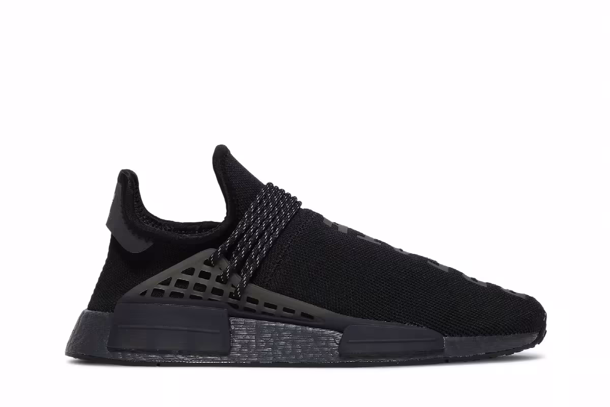 Pharrel x adidas NMD Human Race Triple Black, view 2