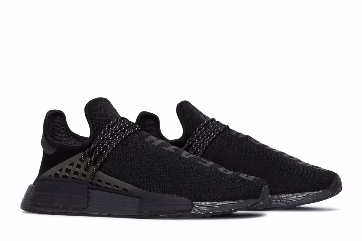 Pharrel x adidas NMD Human Race Triple Black, view 9