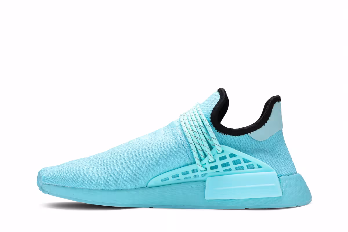 Men's Pharrell x adidas NMD Human Race Aqua, view 4