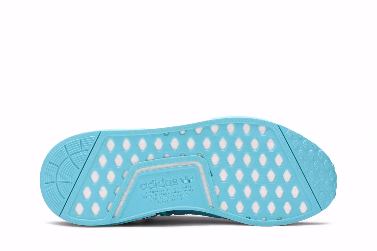 Men's Pharrell x adidas NMD Human Race Aqua, view 5