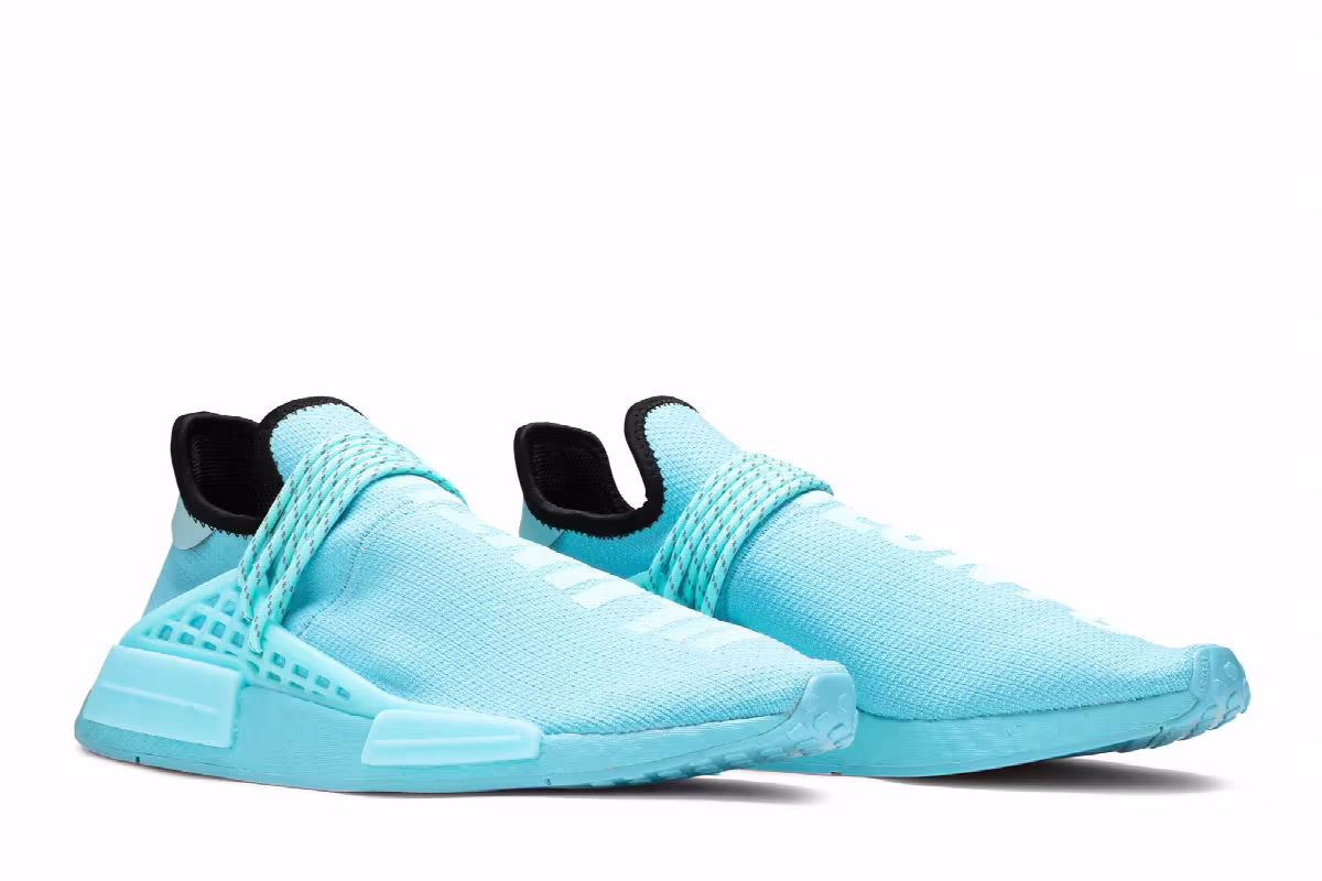 Men's Pharrell x adidas NMD Human Race Aqua, view 9