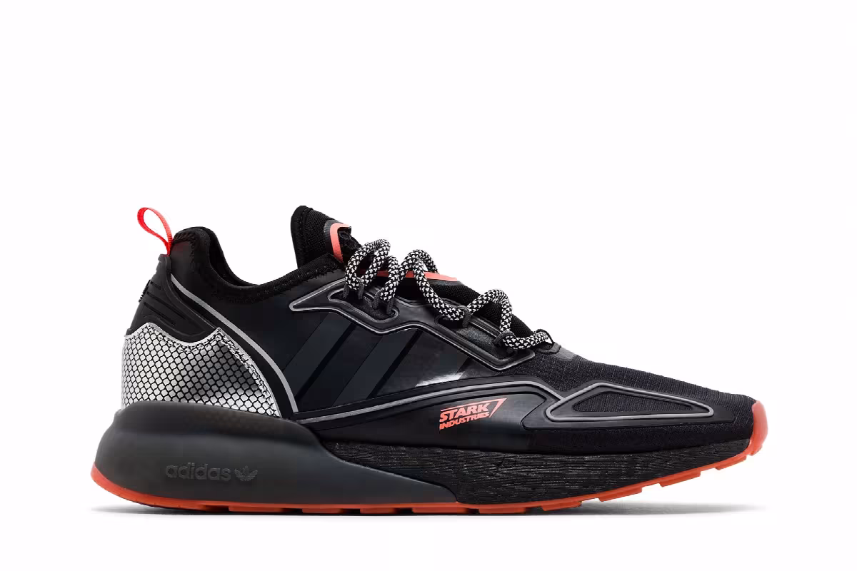 Marvel x adidas ZX 2K Boost Stark Industries - Black, view 2