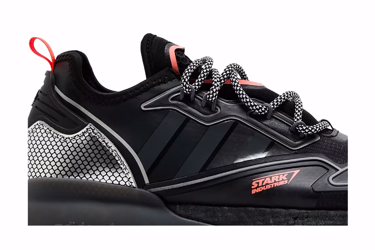 Marvel x adidas ZX 2K Boost Stark Industries - Black, view 3