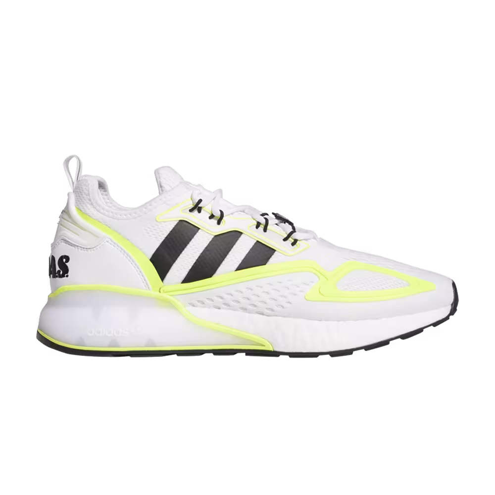 Adidas ZX 2K Boost White Solar Yellow