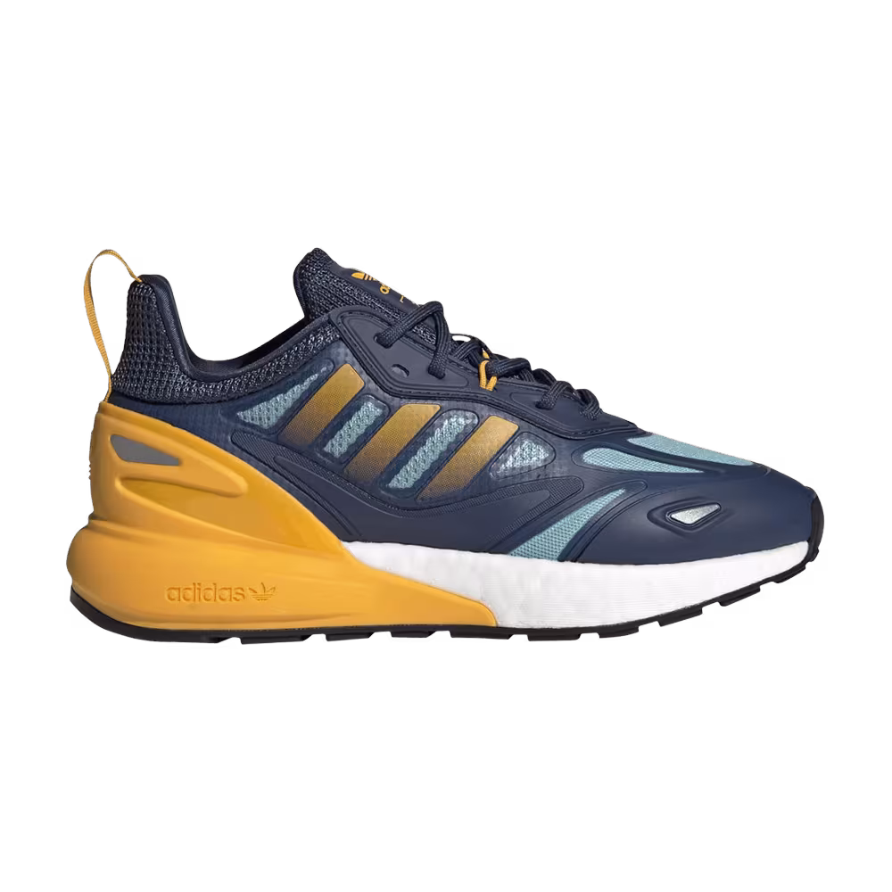 Adidas ZX 2K Boost 2.0 J Crew Navy Semi Solar Gold