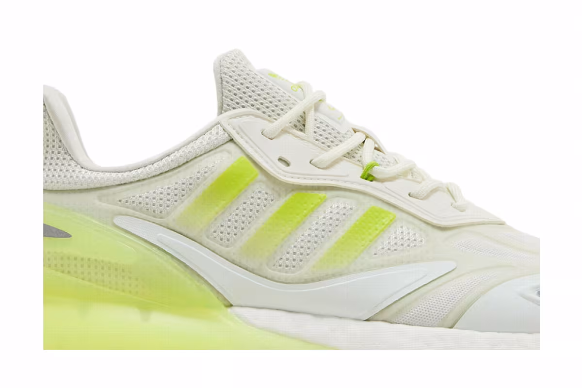 Adidas ZX 2K Boost 2.0 White Semi Solar Slime, view 3