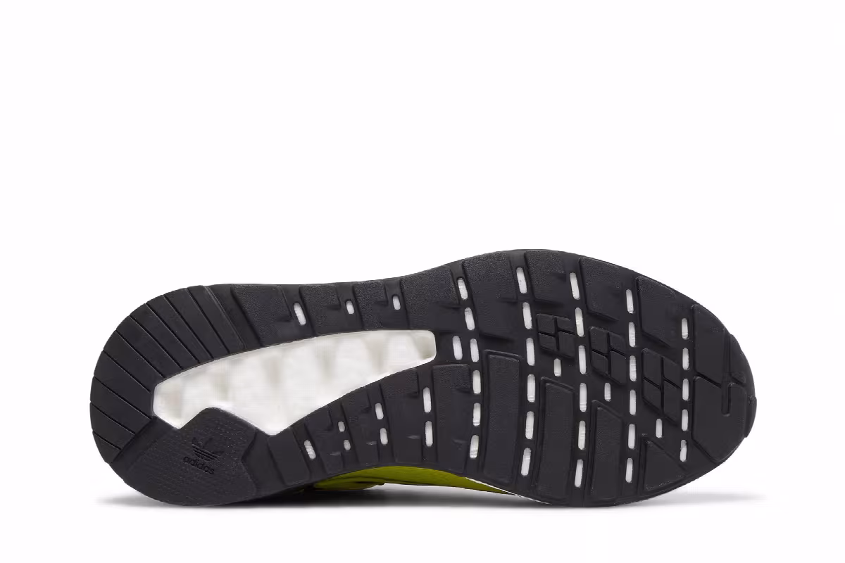 Adidas ZX 2K Boost J Bold Logo Graphic - Acid Yellow, view 5