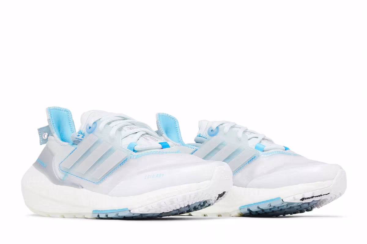 Adidas Women's UltraBoost 22 Cold.RDY Blue Tint Silver Metallic, view 9