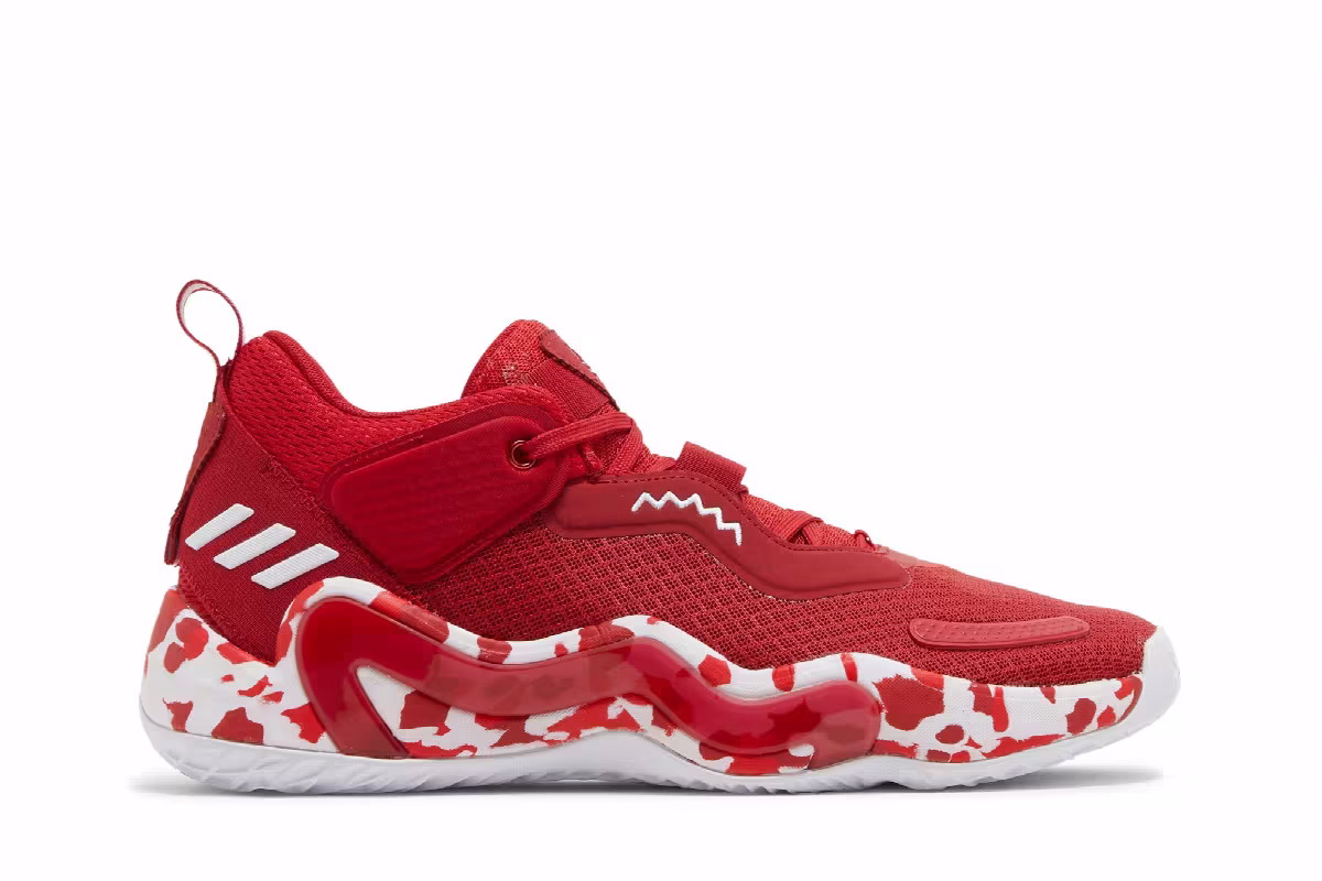 adidas D.O.N. Issue #3 Paint Smudge - Team Power Red, view 2
