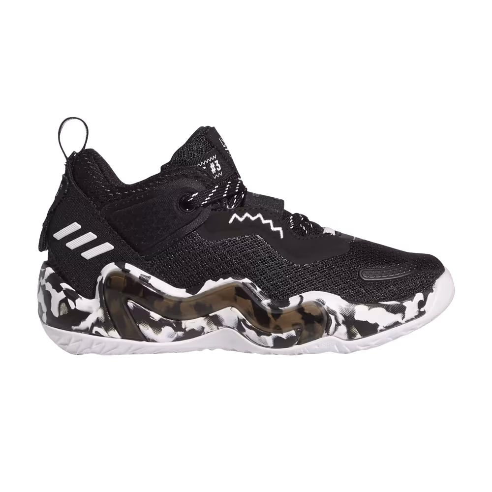 Adidas D.O.N. Issue #3 Little Kid Paint Smudge - Black