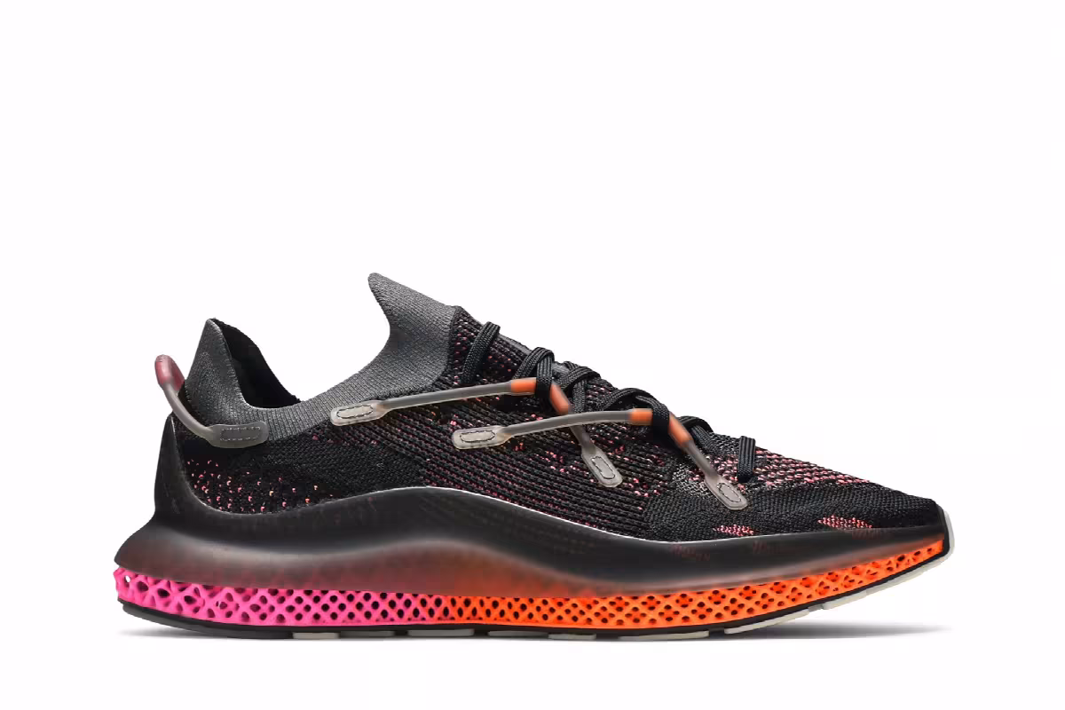 adidas 4D Fusio Black Orange Pink, view 2