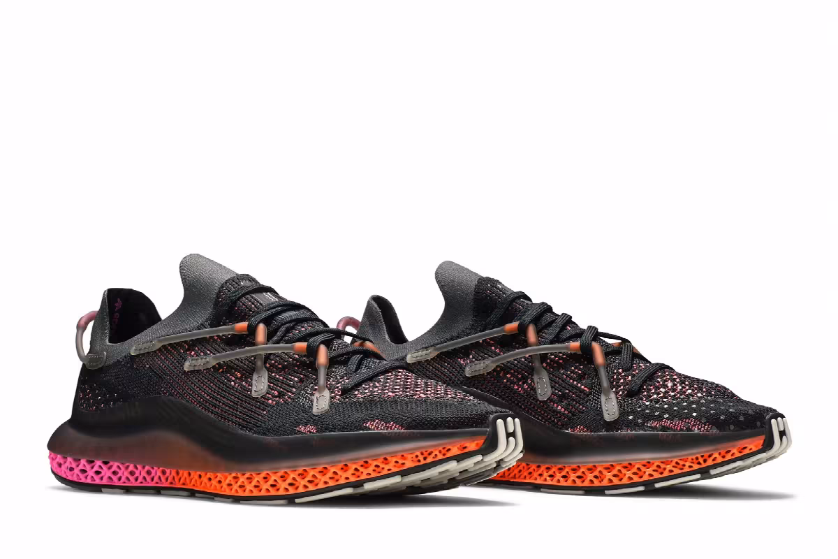 adidas 4D Fusio Black Orange Pink, view 9