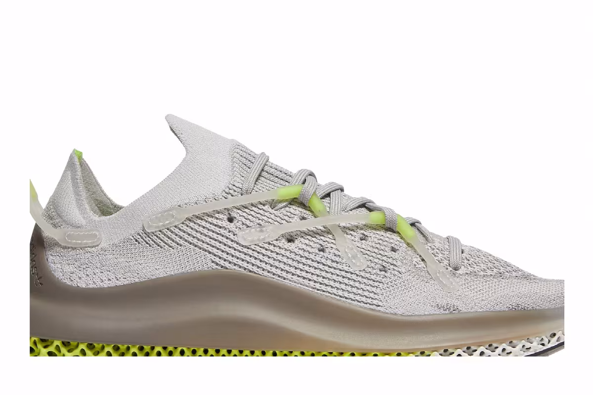 adidas 4D Fusio Grey Solar Yellow, view 3