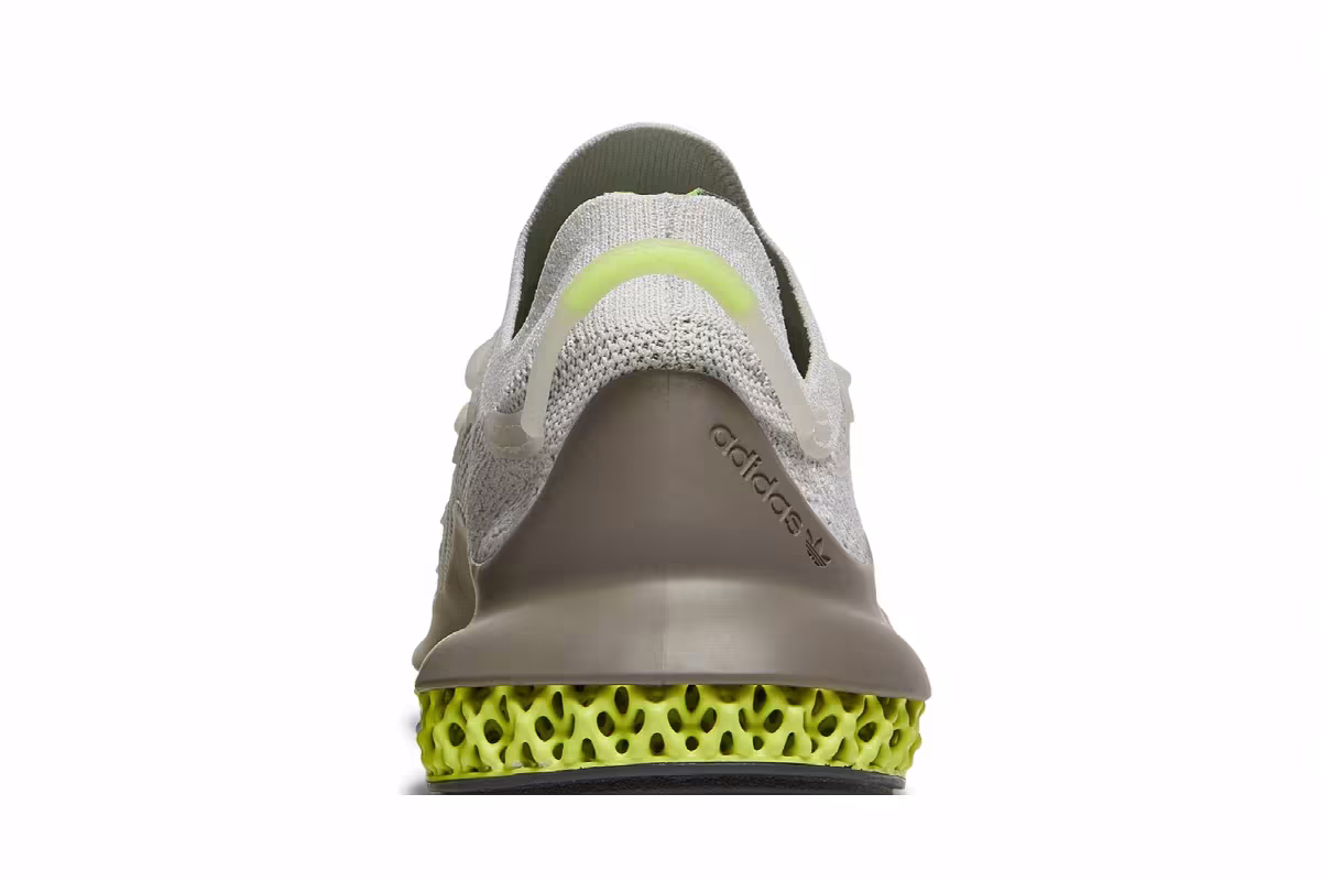adidas 4D Fusio Grey Solar Yellow, view 8