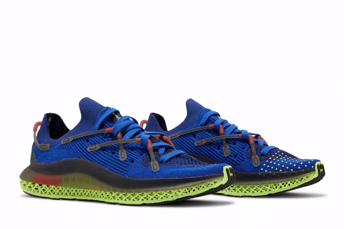 adidas 4D Fusio Bold Blue Light Flash Yellow, view 9