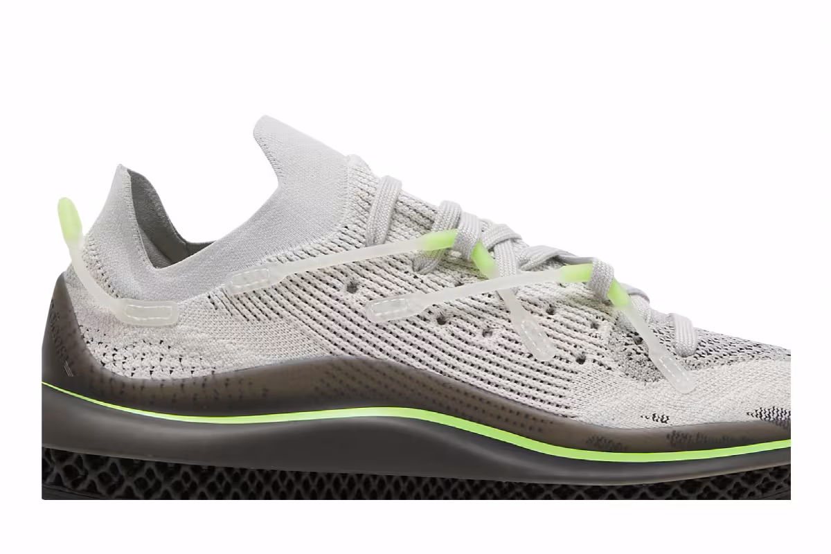 adidas 4D Fusio Grey Signal Green, view 3
