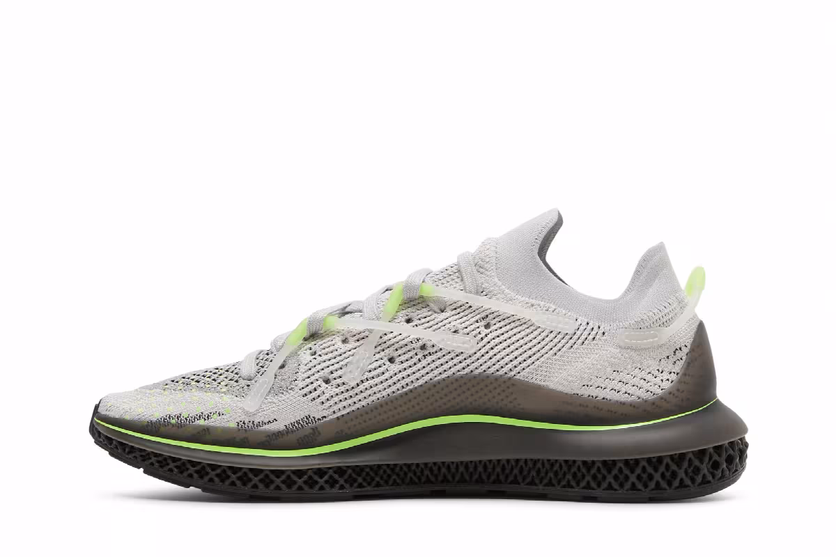 adidas 4D Fusio Grey Signal Green, view 4