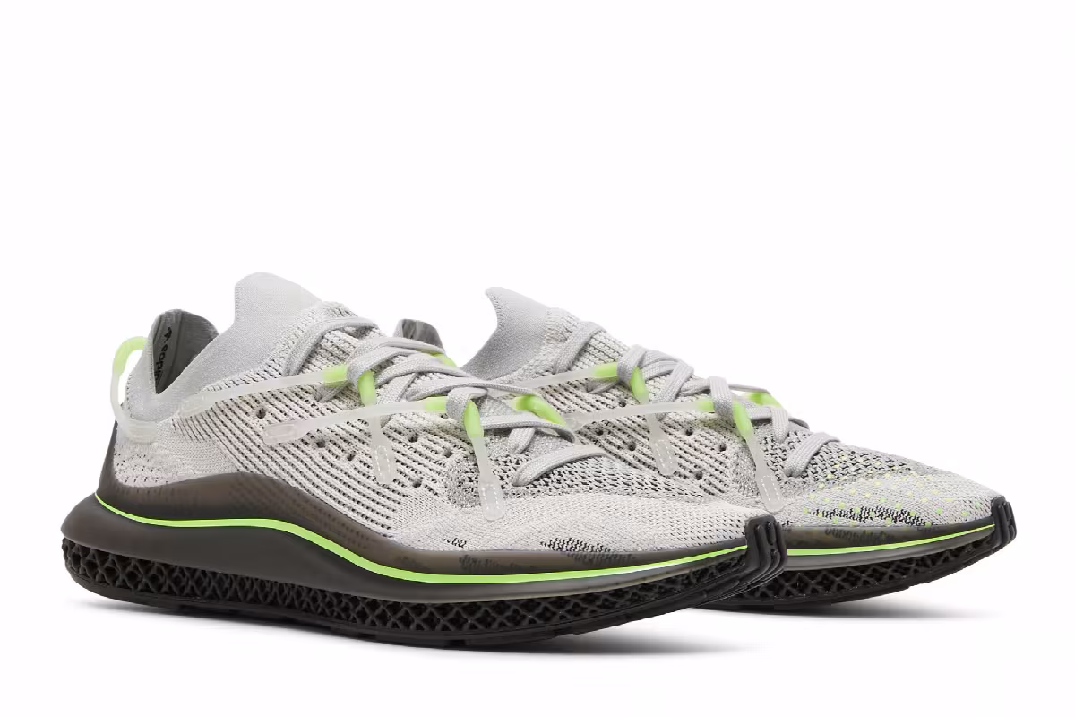 adidas 4D Fusio Grey Signal Green, view 9