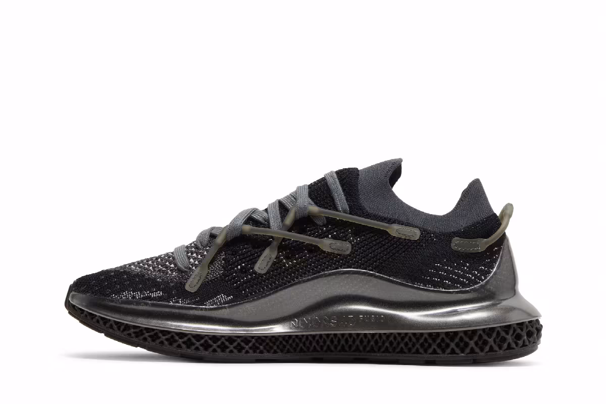 adidas 4D Fusio Black Silver Metallic, view 4