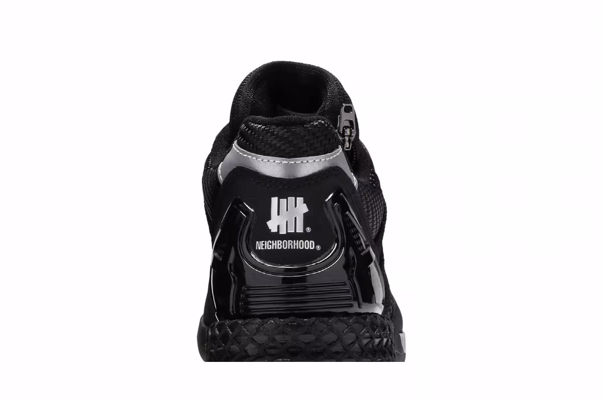 Undefeated x Neighborhood x adidas ZX 8000 Black Gum, view 8