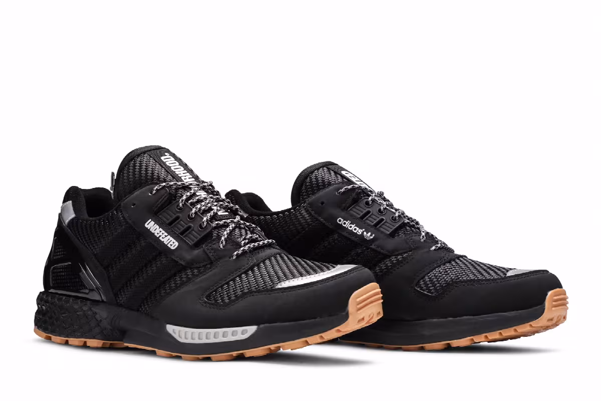 Undefeated x Neighborhood x adidas ZX 8000 Black Gum, view 9