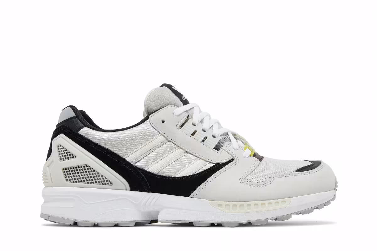 Adidas ZX 8000 White Black, view 2