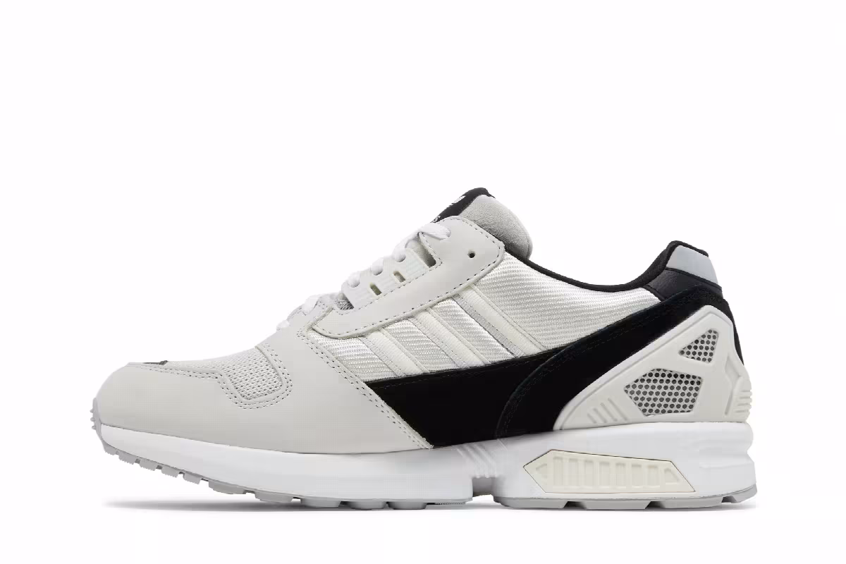 Adidas ZX 8000 White Black, view 4