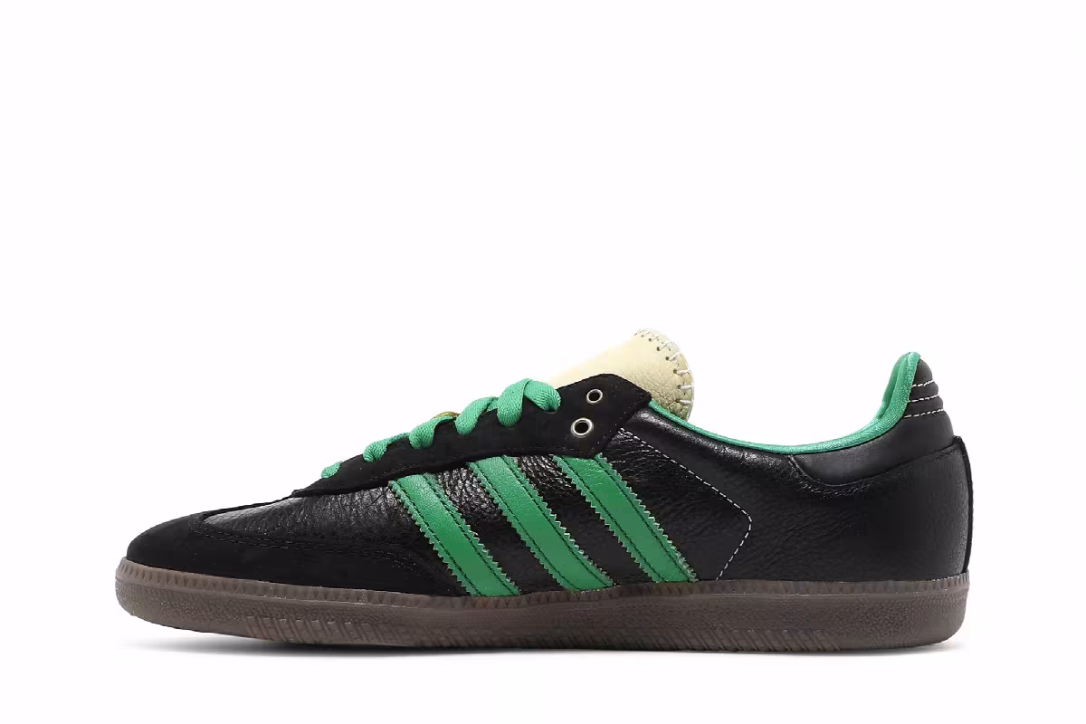 Wales Bonner x adidas Samba Black Green, view 4