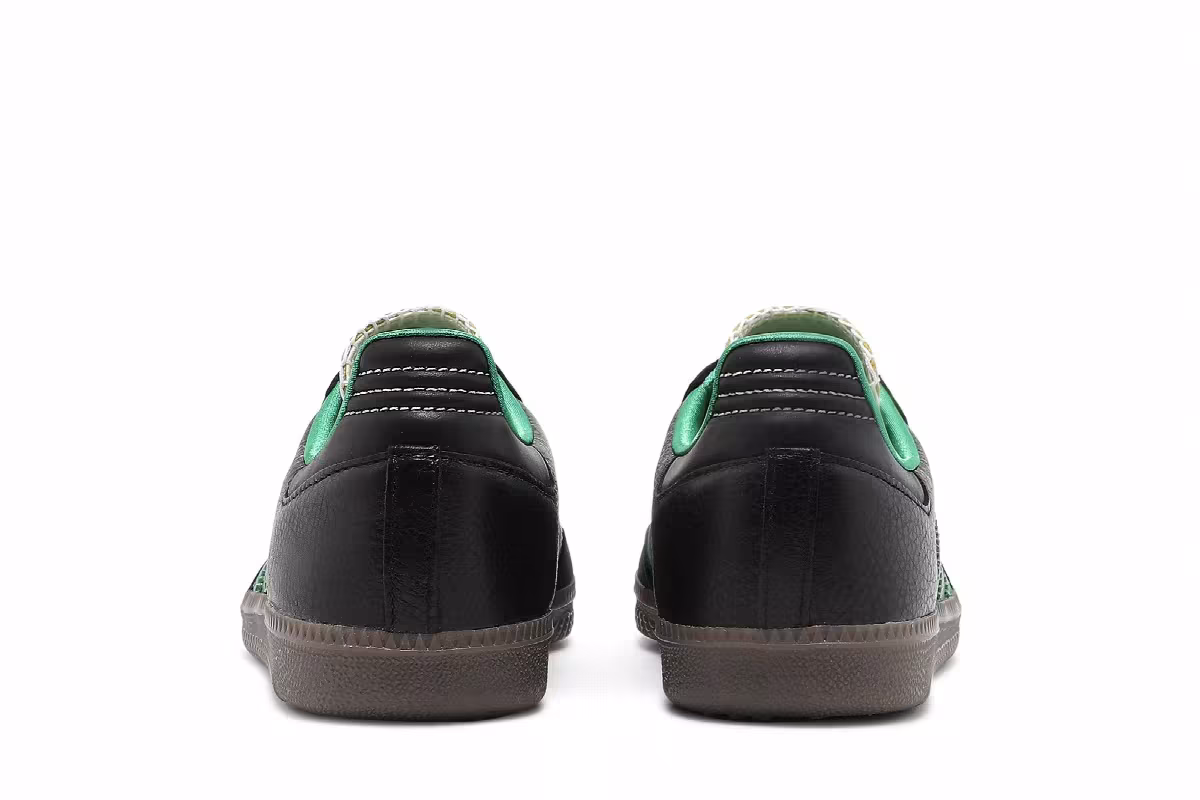 Wales Bonner x adidas Samba Black Green, view 7